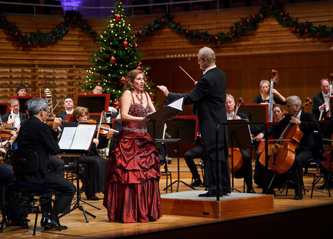 Manfred Obrecht und Rebekka Maeder im KKL Luzern