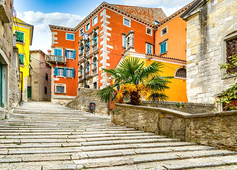 Historische Altstadt von Labin in Ostistrien